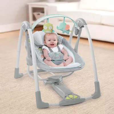 Ingenuity - Leagan portabil Swing 'n Go Portable Swin - Hugs & Hoots