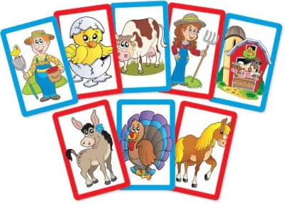 Joc de carti 2 in 1 - Ferma vesela