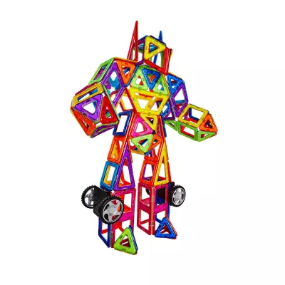 Joc de constructie magnetic - 268 piese