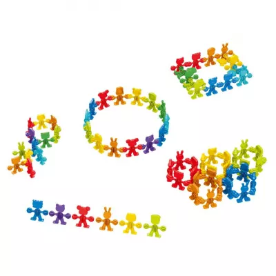 Joc de constructie STEAM - Animalute vesele (32 piese)