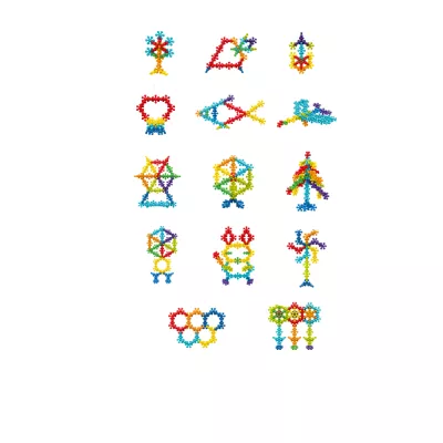 Joc de constructie STEAM - Floricele colorate (90 piese)