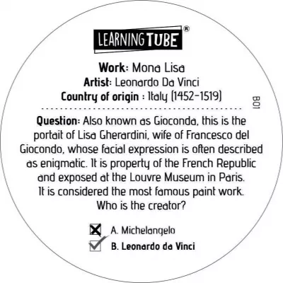 Joc Learning Tube®  - Marii artisti ai lumii