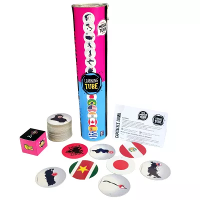 Joc Learning Tube® - Steagurile & Capitalele Lumii