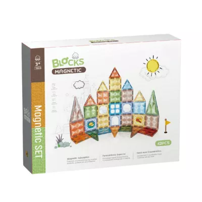 Joc magnetic Diamond - 42 piese (7.5 cm)