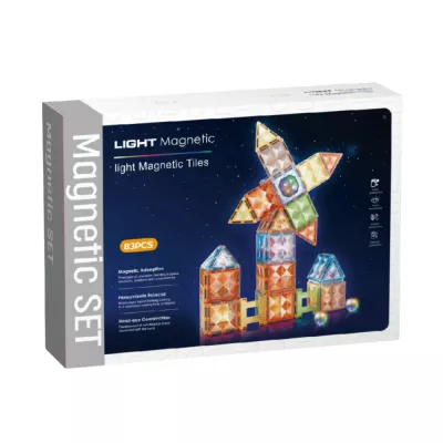 Joc magnetic Diamond cu lumini  - 83 piese (7.5 cm)