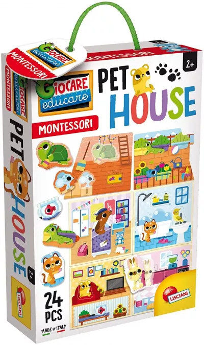 Joc Montessori - Casuta animalelor de companie