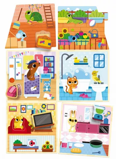 Joc Montessori - Casuta animalelor de companie