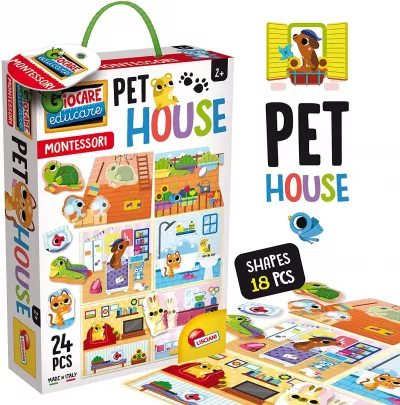 Joc Montessori - Casuta animalelor de companie