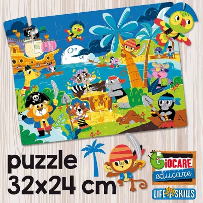 Joc Montessori - Corabia piratilor 3D