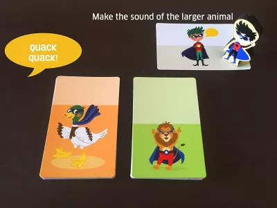 Joc interactiv - Super eroi in actiune - Chalk and Chuckles