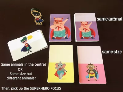 Joc interactiv - Super eroi in actiune - Chalk and Chuckles