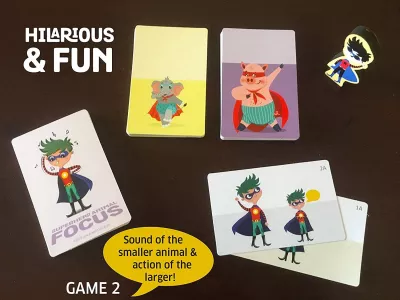 Joc interactiv - Super eroi in actiune - Chalk and Chuckles