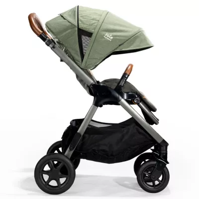 Joie - Carucior pentru copii multifunctional 3 in 1 Finiti Signature Pine/Laurel (Carucior Finiti Pine+ Landou Ramble XL Pine+ scoica i-Snug Laurel)