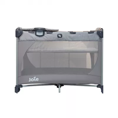 Joie - Patut pliant Commuter Change Gray Stripes, cu cosulet detasabil inclus