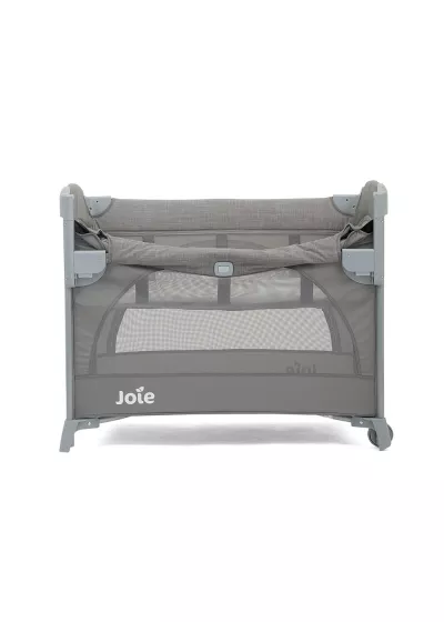 Joie - Patut pliant pentru cosleeping Kubbie Foggy Gray