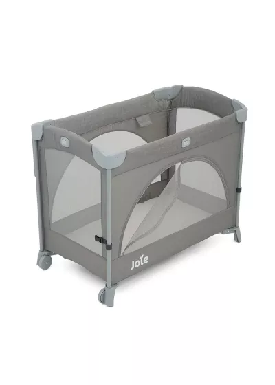 Joie - Patut pliant pentru cosleeping Kubbie Foggy Gray