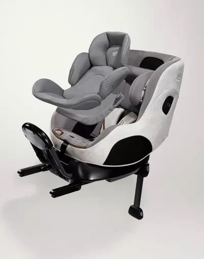 Joie - Scaun auto i-Size i-Prodigi Signature Oyster, 40-125 cm, testat PLUS si certificat R129