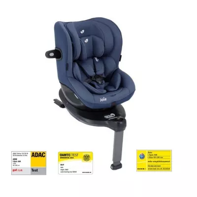 Joie - Scaun auto i-Spin 360Â° Deep Sea, 40-105 cm, testat ADAC si certificat R129