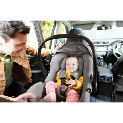 Joie - Scoica auto i-Snug 2 cu tetiera reglabila, 40-75 cm, Moonlight, testata ADAC si certificata R129