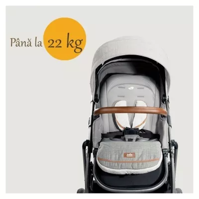 Joie - Carucior multifunctional 2 in 1, reglabil pe inaltime, Aeria Signature Carbon