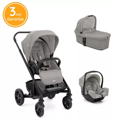 Joie - Carucior multifunctional 3 in 1 Chrome Pebble