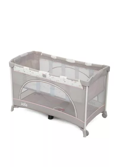Joie - Patut pliant cu 2 niveluri Allura 120 cm, Flowers Forever