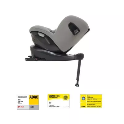 Joie - Scaun auto i-Spin 360° Gray Flannel, nastere - 105 cm