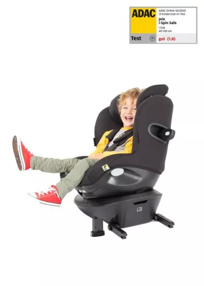 Joie - Scaun auto i-Spin Safe Coal, nastere - 105 cm, exclusiv rear-facing