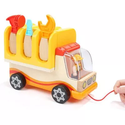 Jucarie 2 in 1 - Camion si banc de lucru