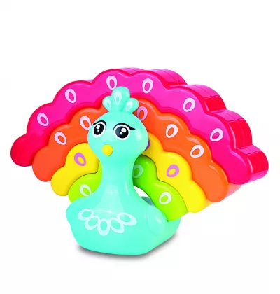 Jucarie de stivuit - Paun colorat