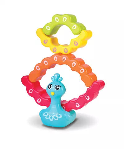 Jucarie de stivuit - Paun colorat