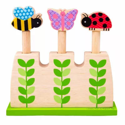Jucarie din lemn Pop-Up - In gradina - BigJigs