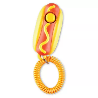 Jucarie dresaj caini - Clicker Hot dog