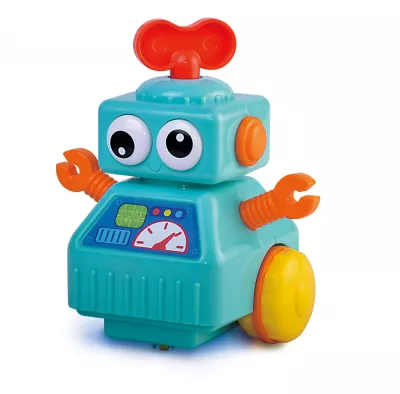 Jucarie interactiva - Robotel cu cheita (albastru)