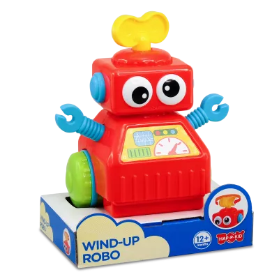 Jucarie interactiva - Robotel cu cheita (rosu)