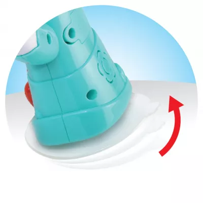 Jucarie interactiva cu ventuza - Invarte si descopera