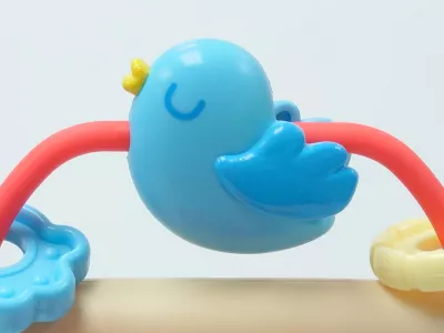 Jucarie interactiva cu ventuza - Invarte si descopera