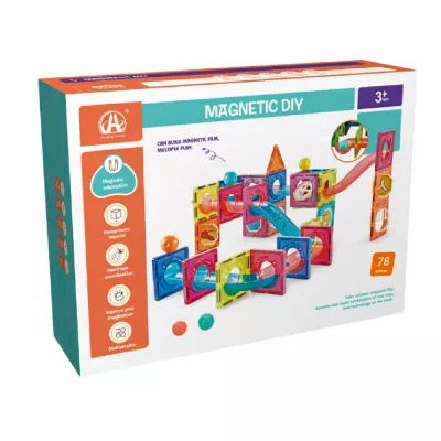 Labirintul meu magnetic - 78 piese (7.5 cm)