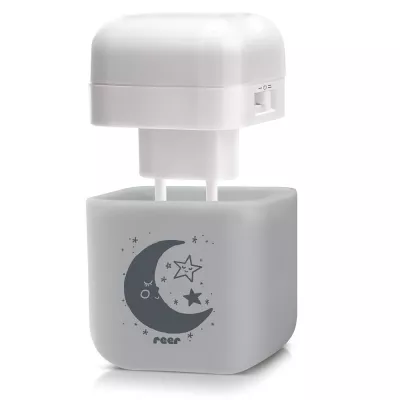 Lampa de veghe 2 in 1 cu LED-uri gri REER 52141
