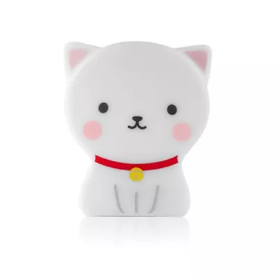 Lampa de veghe cu LED, cu oprire cronometrata, forma pisicuta, alba, Lumilu Cute Friends Cat, Reer 52320