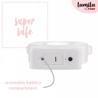 Lampa de veghe cu LED, cu oprire cronometrata, forma pisicuta, alba, Lumilu Cute Friends Cat, Reer 52320