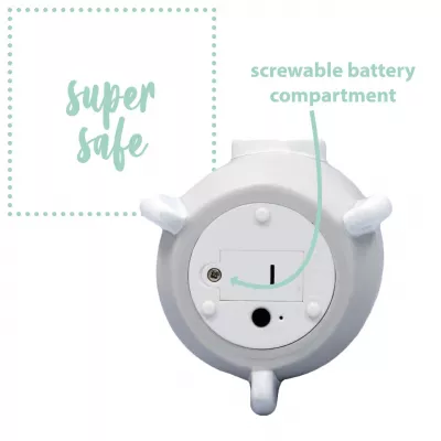 Lampa de veghe cu LED, cu oprire cronometrata, forma racheta, gri, Lumilu Sweet Dreams Rocket, Reer 52271