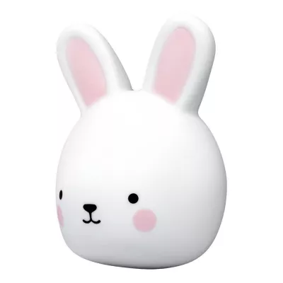 Lampa de veghe si veioza cu touch, 2in1, prindere perete, cu led, lumina reglabila si oprire cronometrata, forma iepuras, Lumilu Touch Light Bunny, Reer 52200