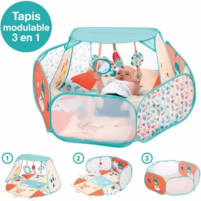 LUDI Spatiu de joaca modular 3 in 1