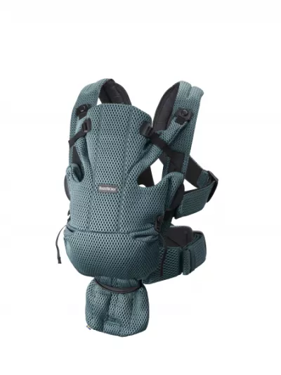 Marsupiu anatomic - Move, Verde Salvie 3D Mesh - BabyBjorn