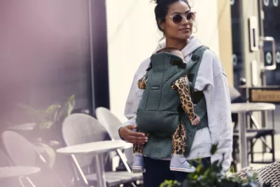 Marsupiu anatomic - Move, Verde Salvie 3D Mesh - BabyBjorn