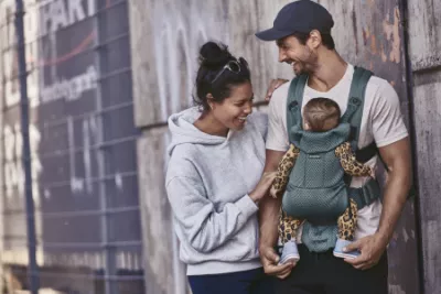 Marsupiu anatomic - Move, Verde Salvie 3D Mesh - BabyBjorn