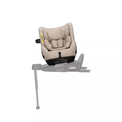 Nuna - Set Scaun auto rotativ i-Size TODL next Biscotti, 40-105 cm + Baza isofix BASE next i-Size pentru TODL next, testat ADAC