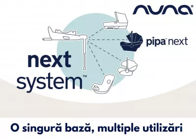 Nuna - Scoica auto i-Size Pipa Next Frost, nastere - 83 cm