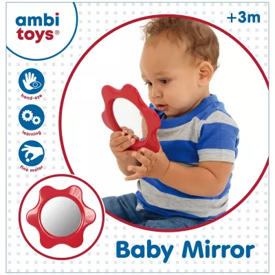 Oglinda floricica pentru bebelusi - Ambi Toys
